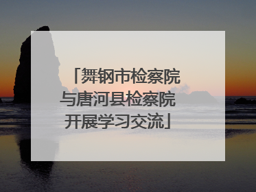 舞钢市检察院与唐河县检察院开展学习交流