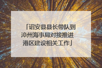 诏安县县长带队到漳州海事局对接推进港区建设相关工作