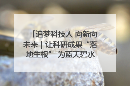 追梦科技人 向新向未来｜让科研成果“落地生根” 为蓝天碧水“保驾护航”