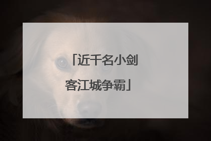 近千名小剑客江城争霸