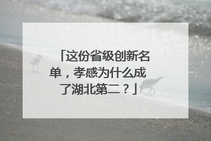 这份省级创新名单，孝感为什么成了湖北第二？