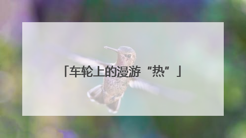 车轮上的漫游“热”