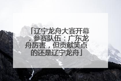 辽宁龙舟大赛开幕，参赛队伍：广东龙舟厉害，但贡献笑点的还是辽宁龙舟