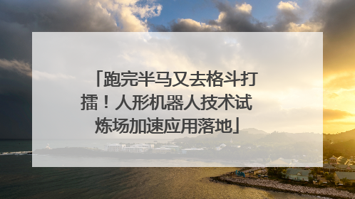 跑完半马又去格斗打擂！人形机器人技术试炼场加速应用落地
