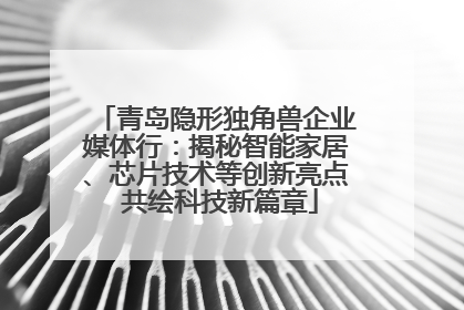 青岛隐形独角兽企业媒体行：揭秘智能家居、芯片技术等创新亮点 共绘科技新篇章