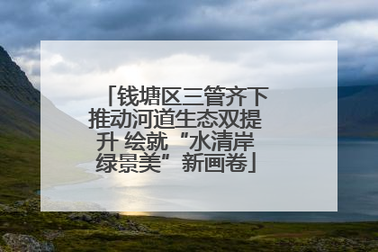 钱塘区三管齐下推动河道生态双提升 绘就“水清岸绿景美”新画卷