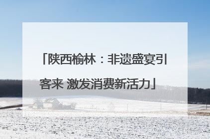 陕西榆林：非遗盛宴引客来 激发消费新活力
