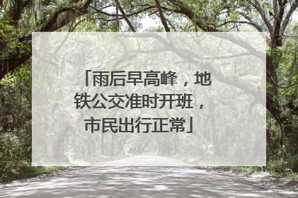 雨后早高峰，地铁公交准时开班，市民出行正常