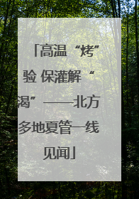 高温“烤”验 保灌解“渴”——北方多地夏管一线见闻