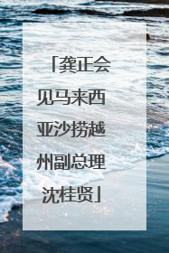 龚正会见马来西亚沙捞越州副总理沈桂贤