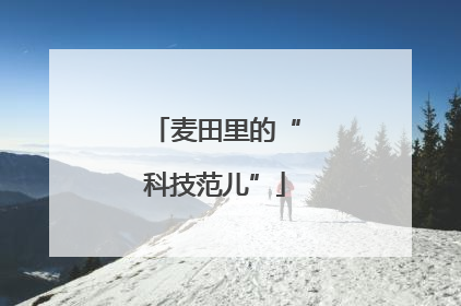 麦田里的“科技范儿”