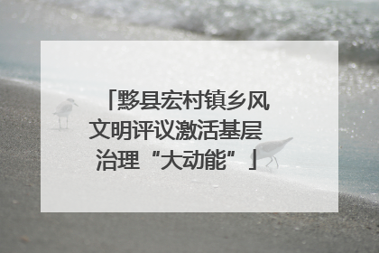 黟县宏村镇乡风文明评议激活基层治理“大动能”