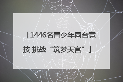 1446名青少年同台竞技 挑战“筑梦天宫”
