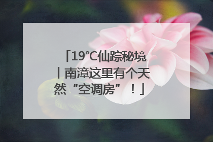 19℃仙踪秘境丨南漳这里有个天然“空调房”！