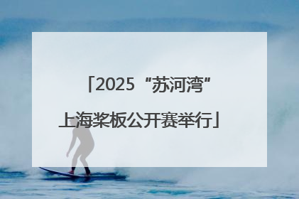 2025“苏河湾”上海桨板公开赛举行
