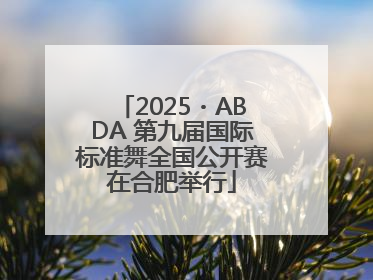 2025・ABDA 第九届国际标准舞全国公开赛在合肥举行