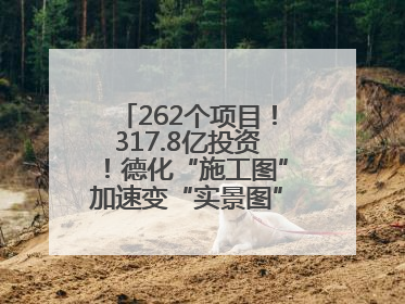262个项目！317.8亿投资！德化“施工图”加速变“实景图”，现场燃爆了！