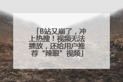 B站又崩了，冲上热搜！视频无法播放，还给用户推荐“辣眼”视频