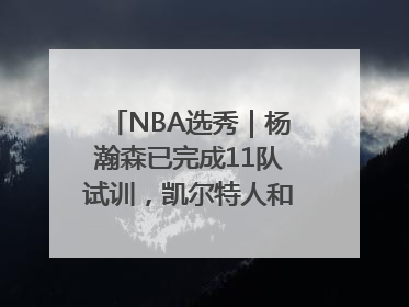 NBA选秀｜杨瀚森已完成11队试训，凯尔特人和太阳更适合他